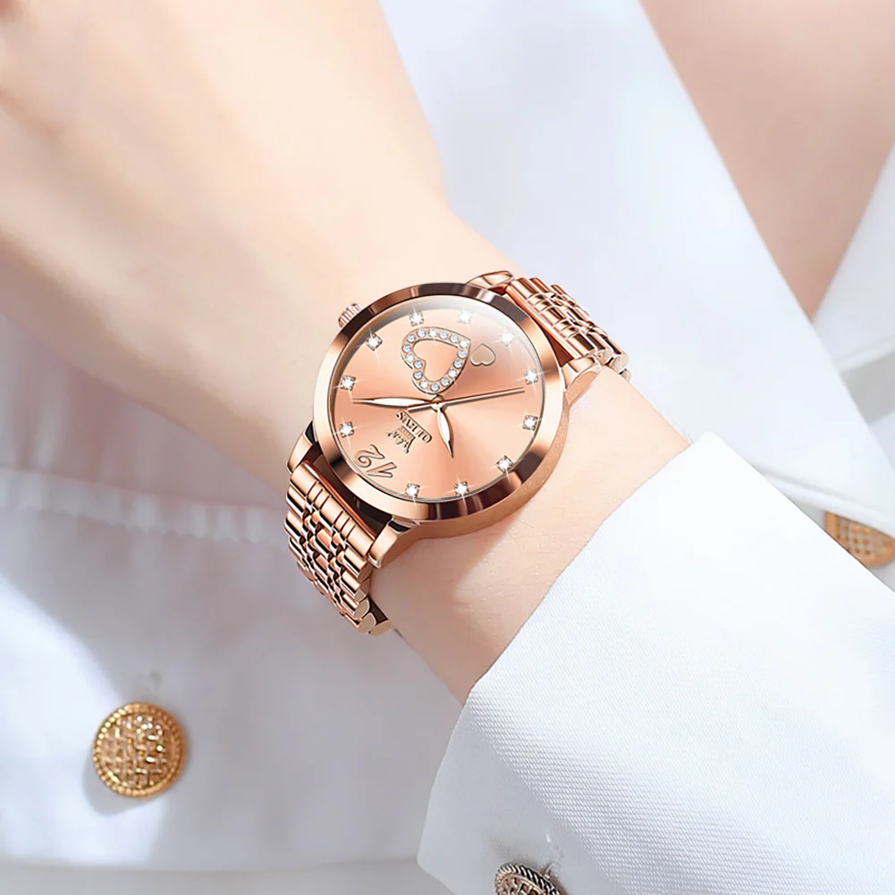 OLEVS 5189 Watch for Women Mesh Strap Fashion Rose Gold Dress Watches - Image 106