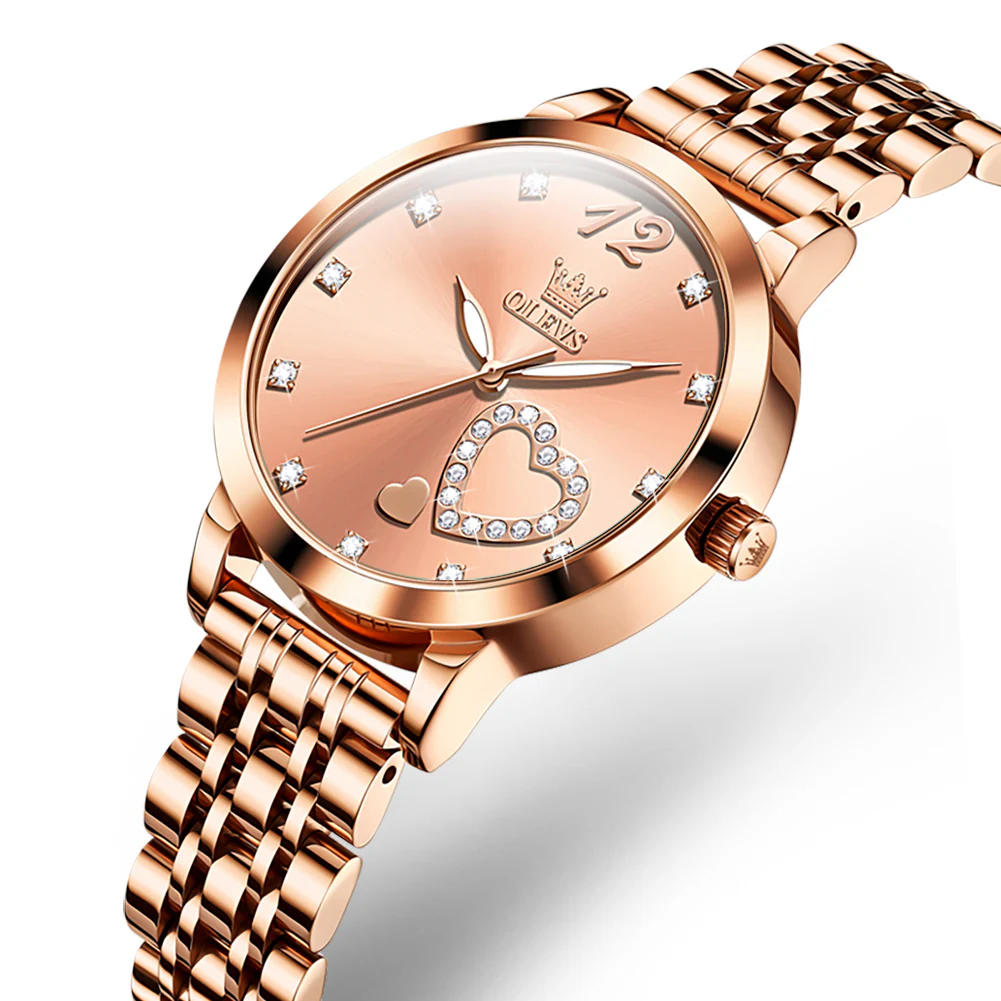 OLEVS 5189 Watch for Women Mesh Strap Fashion Rose Gold Dress Watches - Image 108