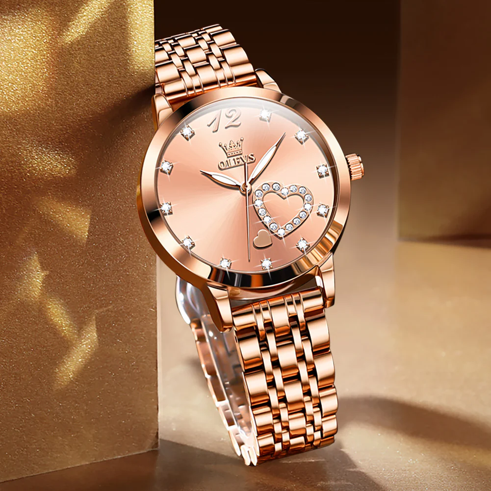 OLEVS 5189 Watch for Women Mesh Strap Fashion Rose Gold Dress Watches - Image 109