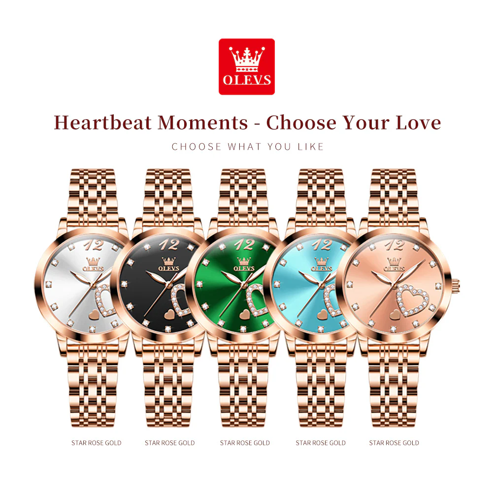 OLEVS 5189 Watch for Women Mesh Strap Fashion Rose Gold Dress Watches - Image 49
