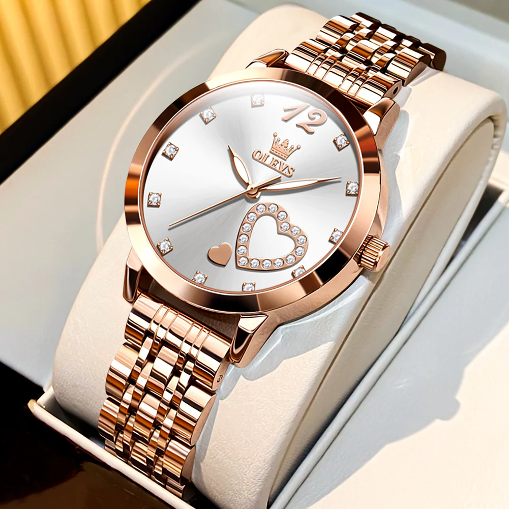 OLEVS 5189 Watch for Women Mesh Strap Fashion Rose Gold Dress Watches - Image 55