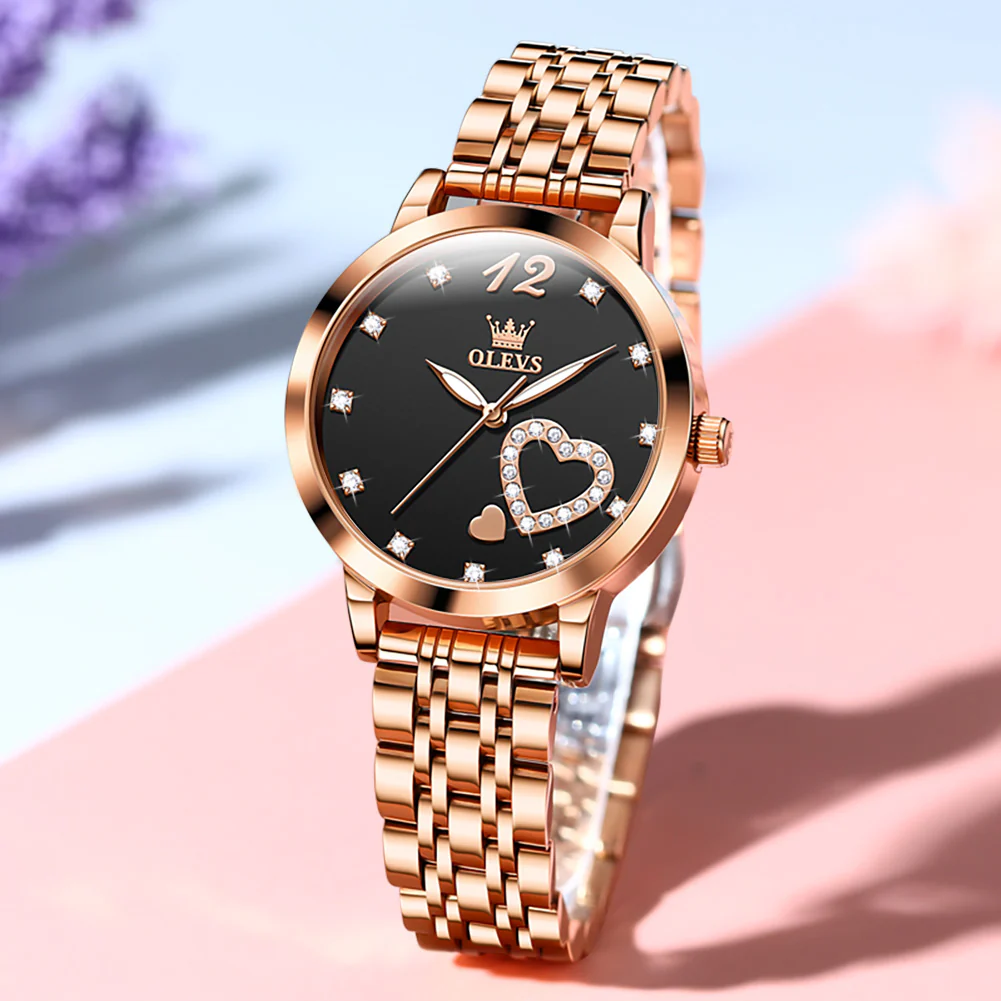 OLEVS 5189 Watch for Women Mesh Strap Fashion Rose Gold Dress Watches - Image 64