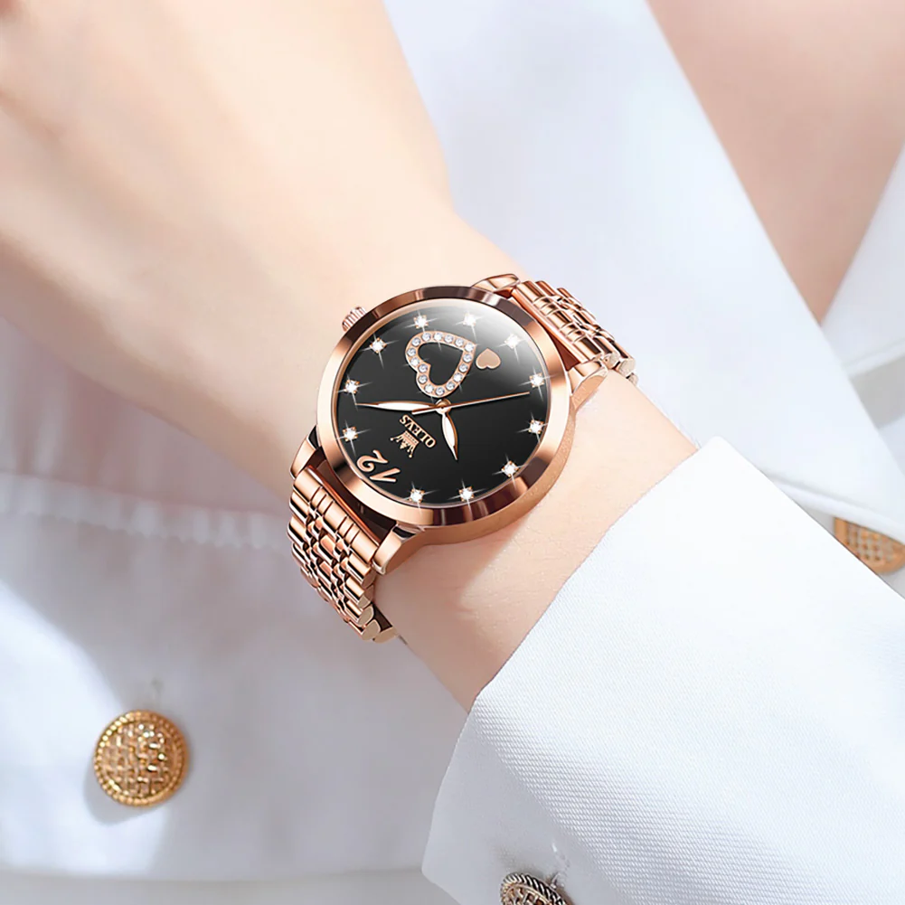 OLEVS 5189 Watch for Women Mesh Strap Fashion Rose Gold Dress Watches - Image 75