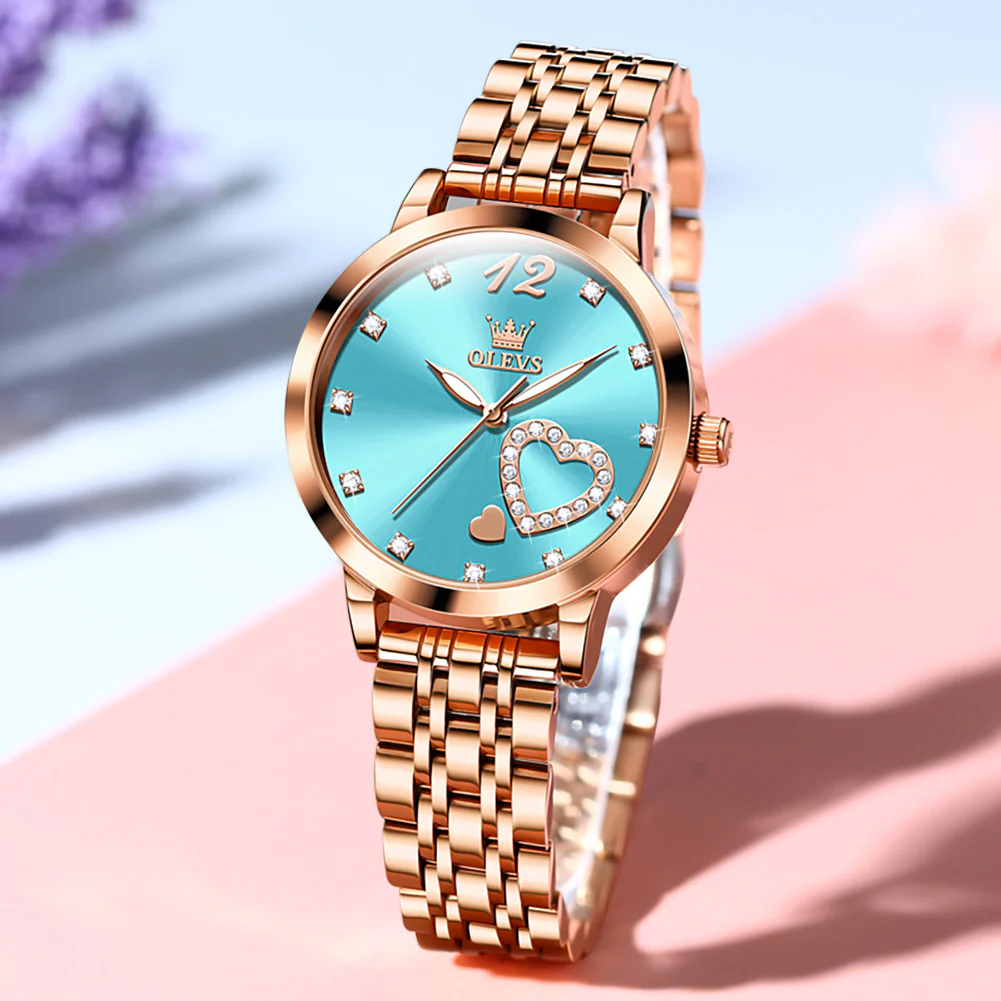 OLEVS 5189 Watch for Women Mesh Strap Fashion Rose Gold Dress Watches - Image 82