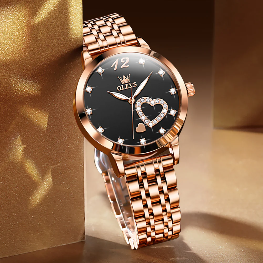 OLEVS 5189 Watch for Women Mesh Strap Fashion Rose Gold Dress Watches - Image 85
