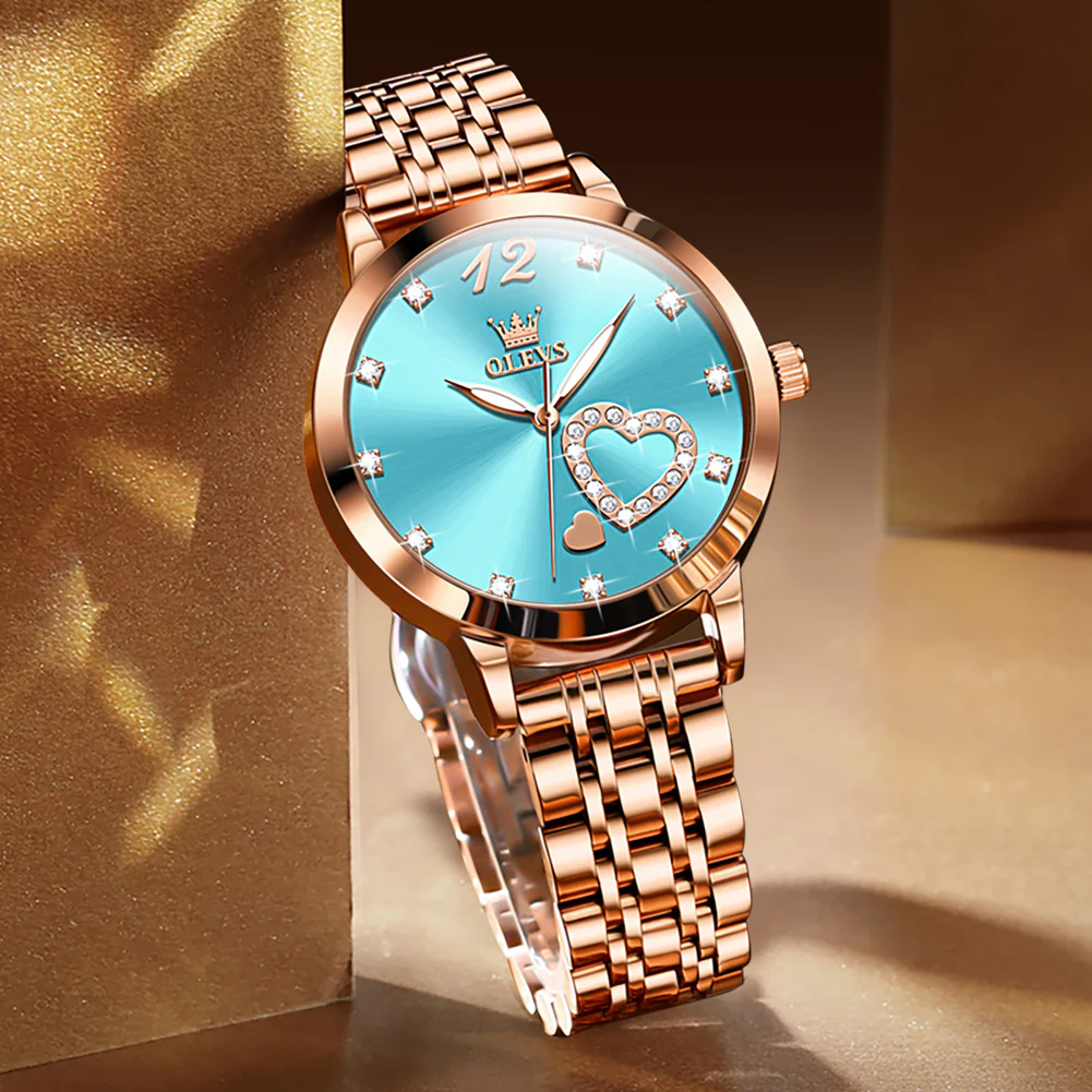 OLEVS 5189 Watch for Women Mesh Strap Fashion Rose Gold Dress Watches - Image 88
