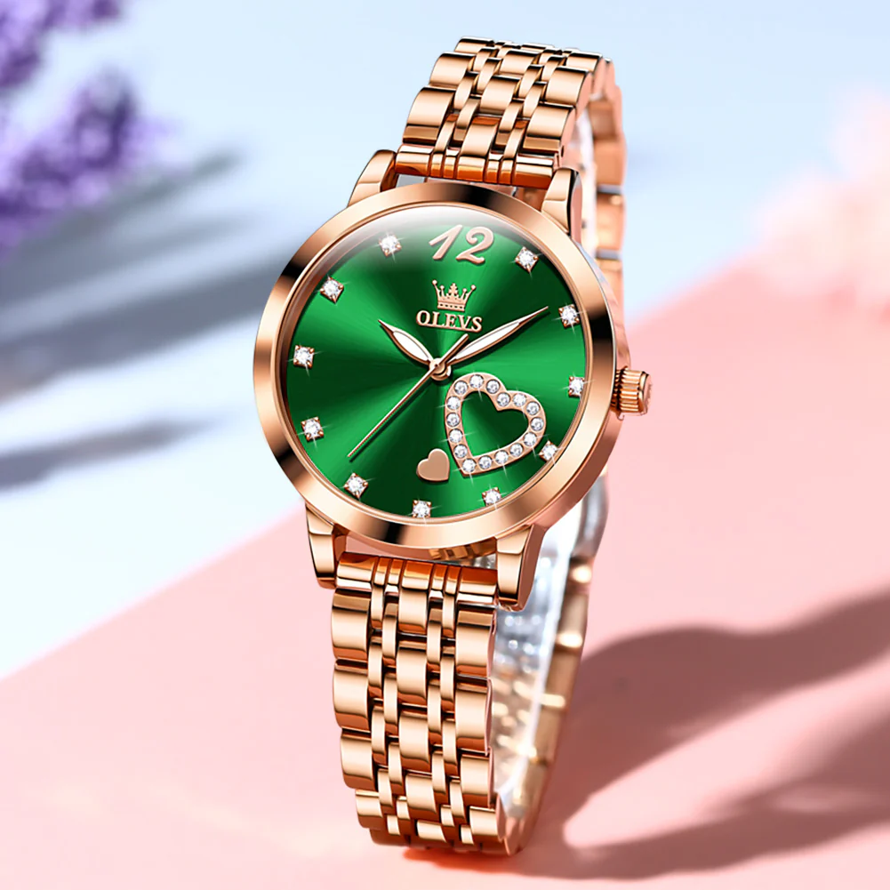 OLEVS 5189 Watch for Women Mesh Strap Fashion Rose Gold Dress Watches - Image 94