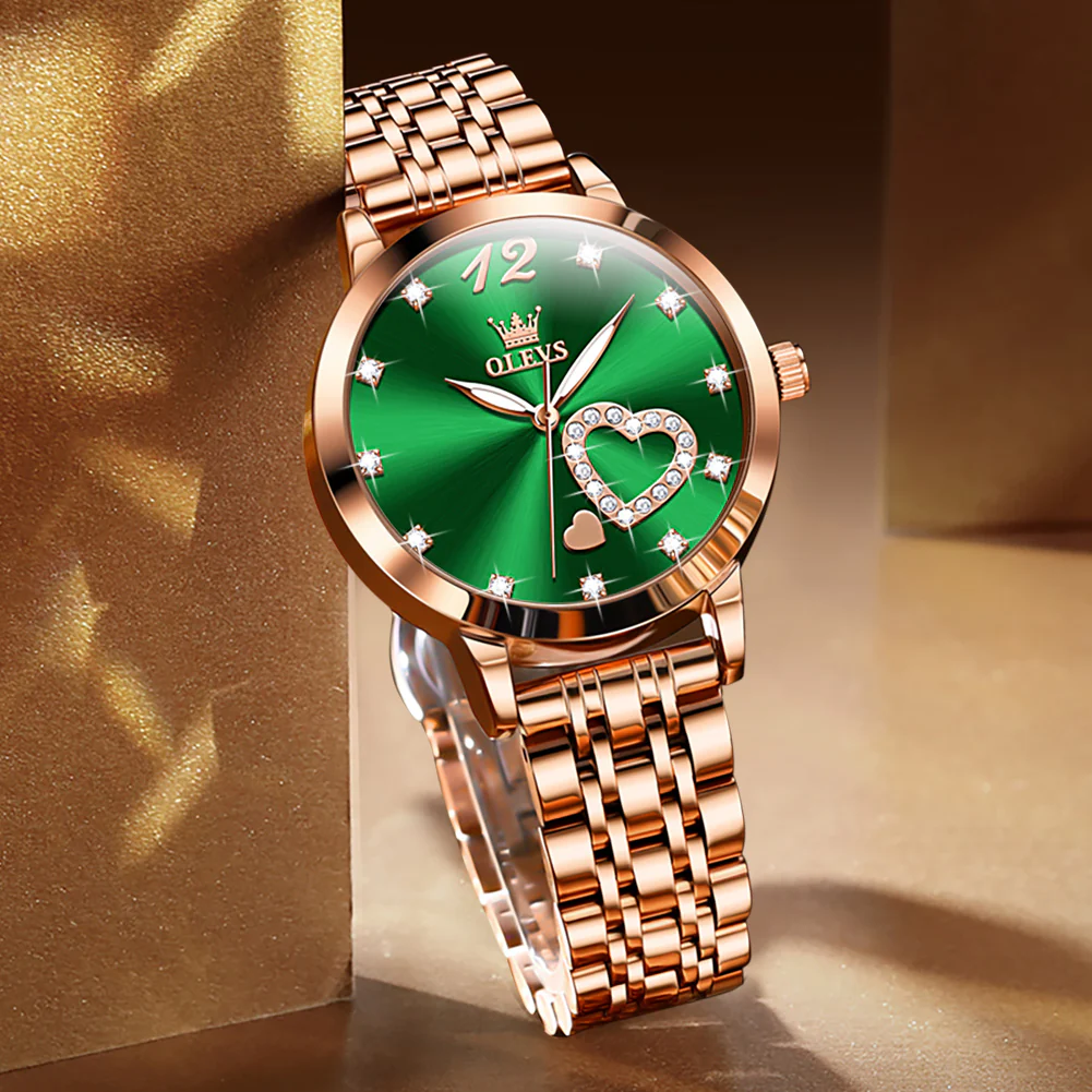 OLEVS 5189 Watch for Women Mesh Strap Fashion Rose Gold Dress Watches - Image 97