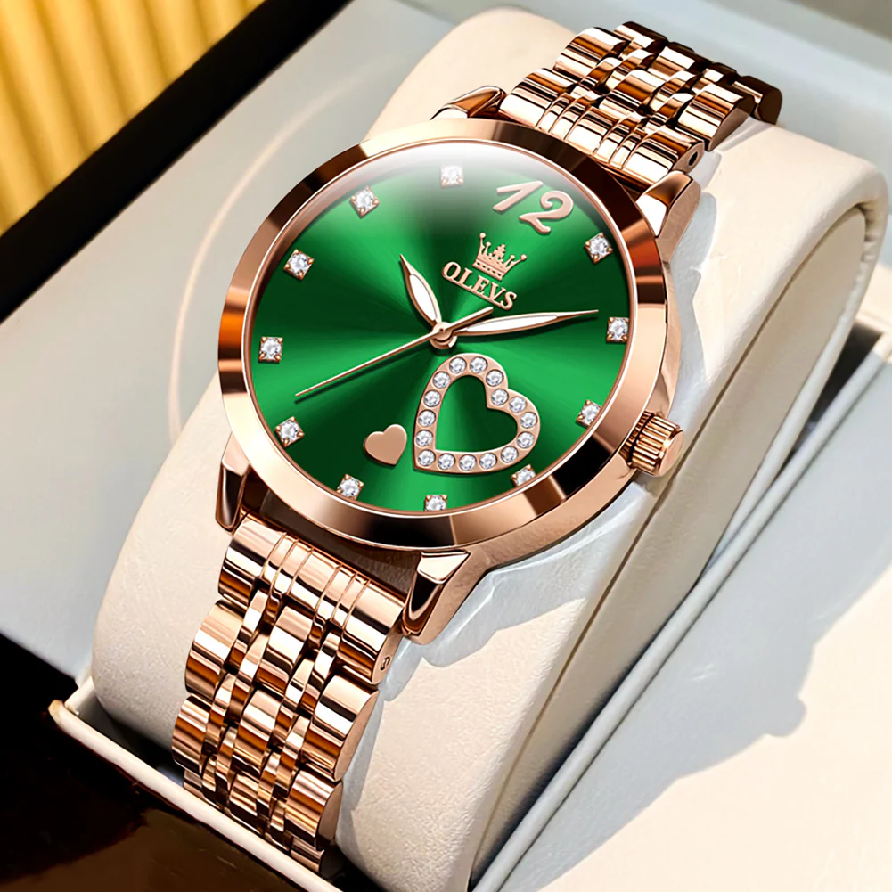 OLEVS 5189 Watch for Women Mesh Strap Fashion Rose Gold Dress Watches - Image 98