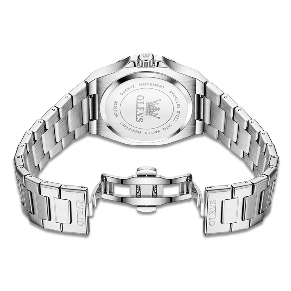 OLEVS 3613 Men's Watch with Gold Bracelet, Business Style, Gift-Ready, 3ATM Waterproof - Image 10