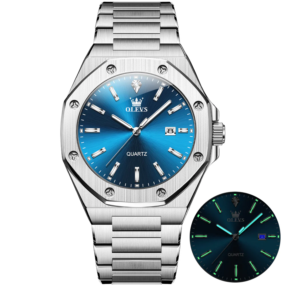 OLEVS 3613 Men's Watch with Gold Bracelet, Business Style, Gift-Ready, 3ATM Waterproof - Image 12