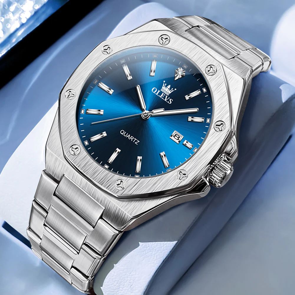 OLEVS 3613 Men's Watch with Gold Bracelet, Business Style, Gift-Ready, 3ATM Waterproof - Image 14