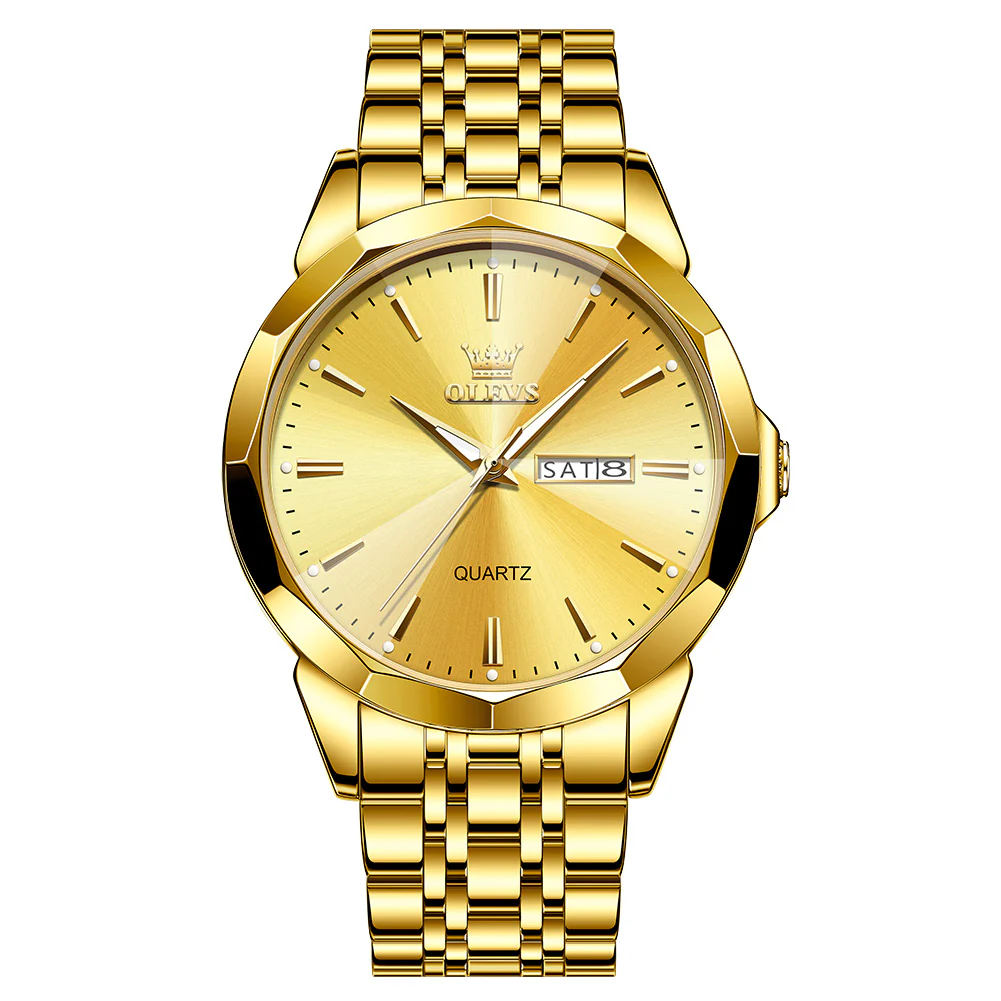 OLEVS 3615 Watches for Men,Dress Analog Quartz Mens Watch,Stainless Steel Waterproof Luminous Wristwatch,Big Face Calendar Elegant Gift for Men - Image 13
