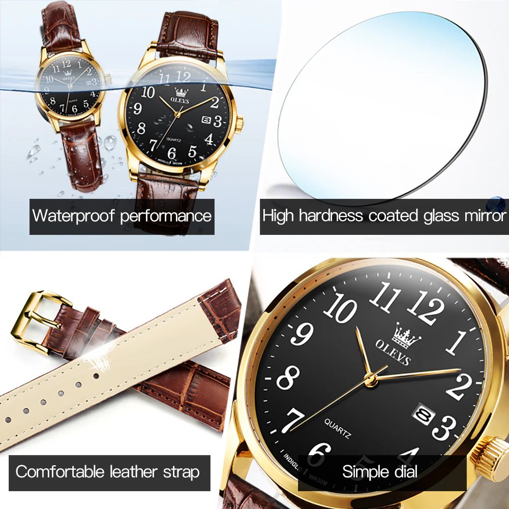 OLEVS 5566 Women Wrist Watches Ultra Thin 6.5mm Minimalist Dress Fashion Quartz Waterproof Date Day Leather Strap Slim Watches for Ladies - Image 17