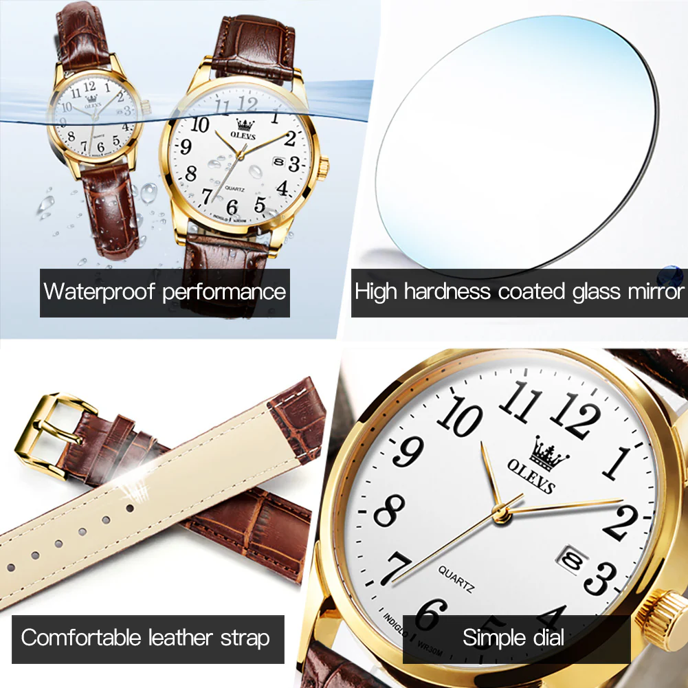 OLEVS 5566 Women Wrist Watches Ultra Thin 6.5mm Minimalist Dress Fashion Quartz Waterproof Date Day Leather Strap Slim Watches for Ladies - Image 23
