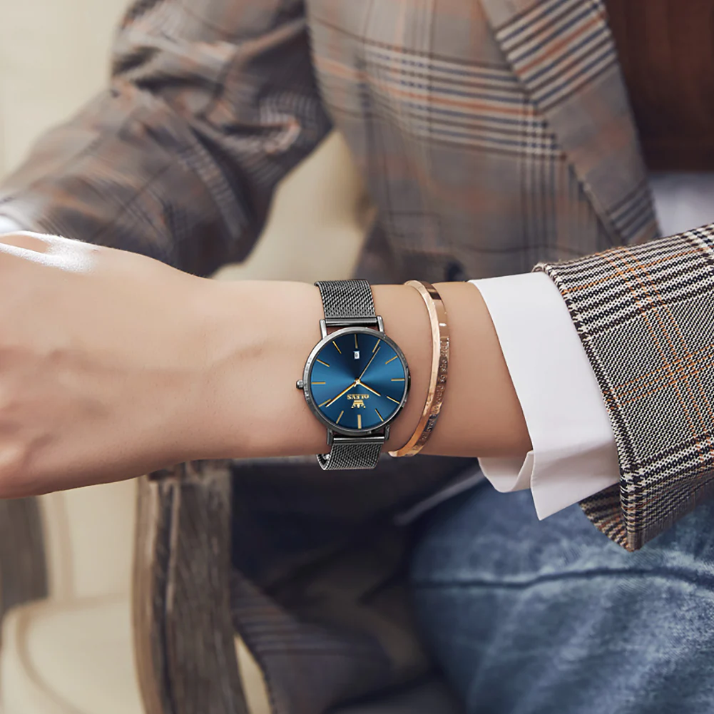 OLEVS 5869 Watch for Women Set Fashion Ladys Wrist Watch Minimalist with Rose Gold Bracelet Analog Quartz Date Waterproof Wrist Watches - Image 11