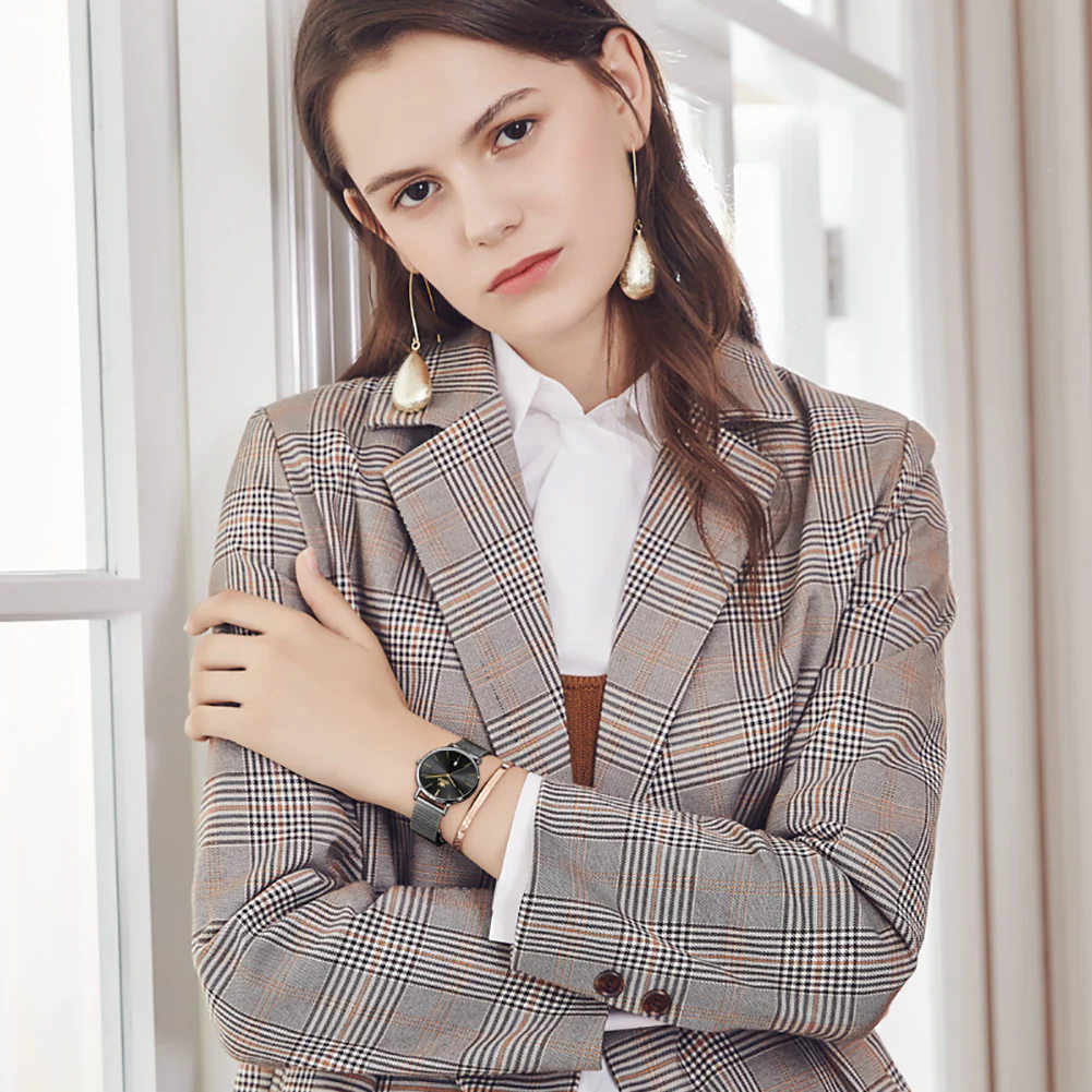 OLEVS 5869 Watch for Women Set Fashion Ladys Wrist Watch Minimalist with Rose Gold Bracelet Analog Quartz Date Waterproof Wrist Watches - Image 19