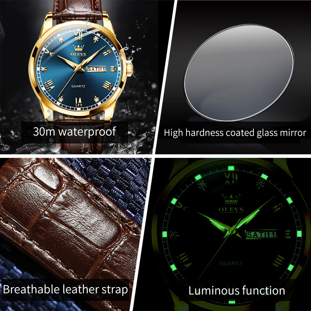 OLEVS 6896 Elegant Men's Watch: Classic Design, High Quality, Waterproof, Luminous - Image 23