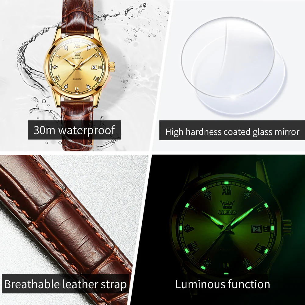 OLEVS 6896 Elegant Women's Watch: Classic Design, High Quality, Waterproof, Luminous - Image 17
