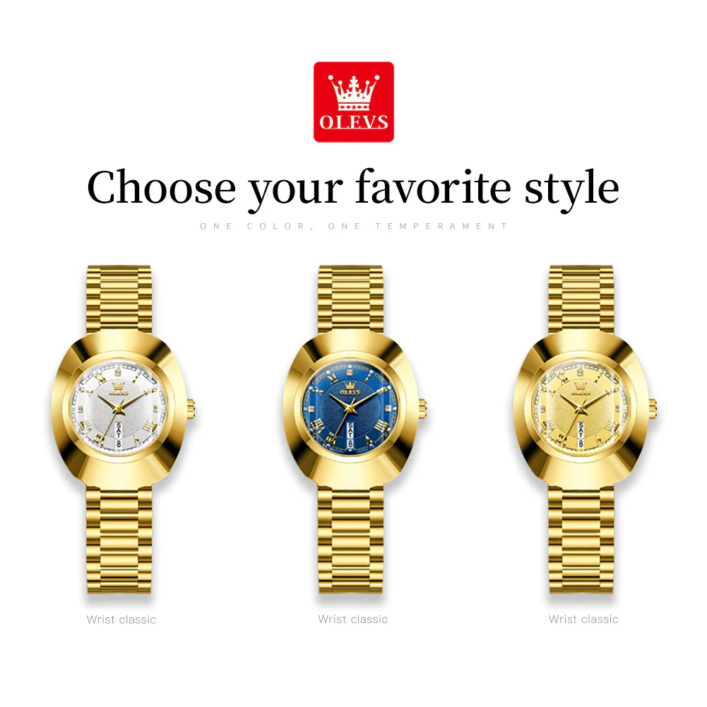 OLEVS 7008 Women's Quartz Watch with Date and Weekday Sub-Dials, Diamond Accents, Roman Numerals, 3ATM Water Resistance - Image 18