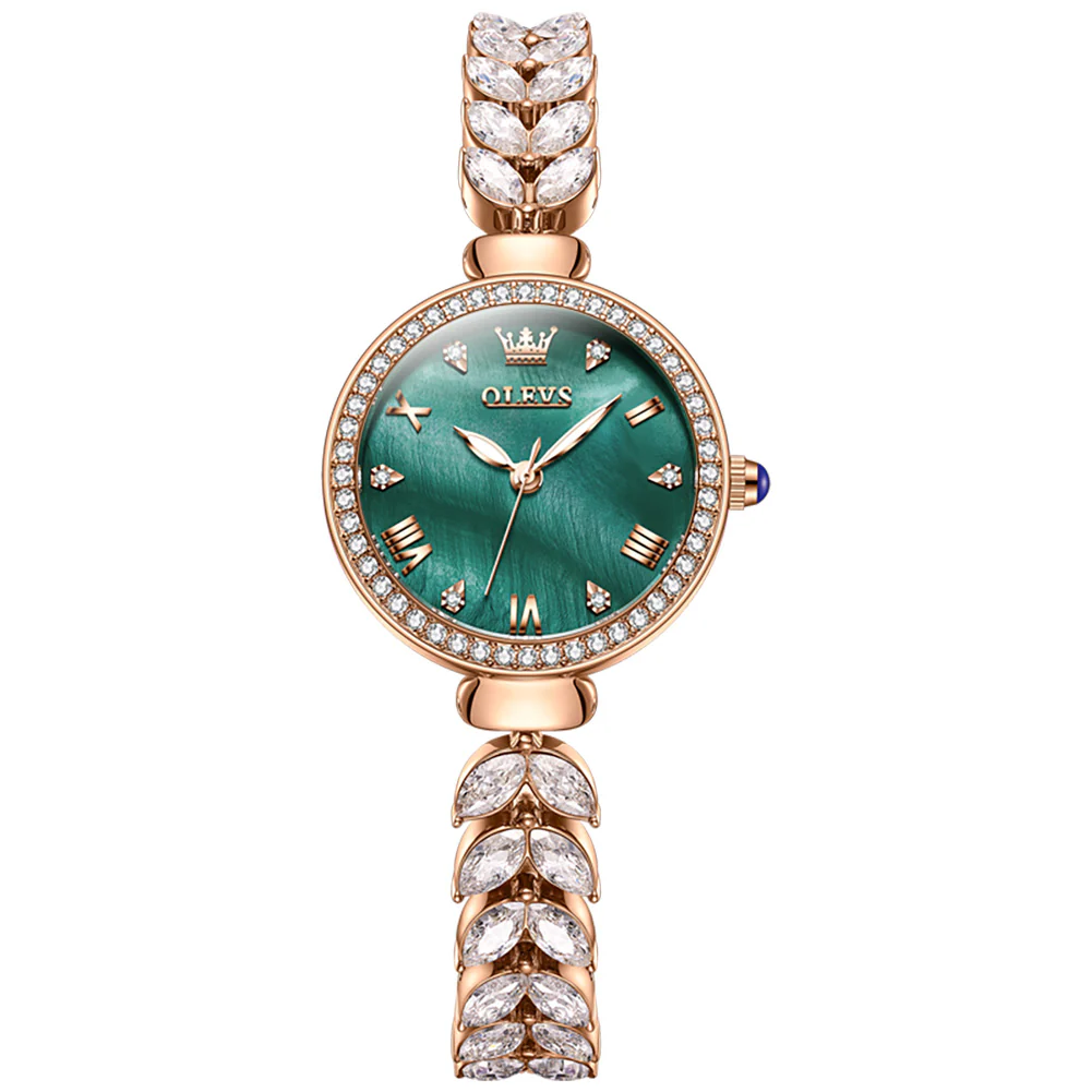 OLEVS 9971 Mermaid Full Diamond Quartz Women's Watch: Waterproof, Luminous, Fully Diamond-Set, Mermaid-Themed Design. - Image 13