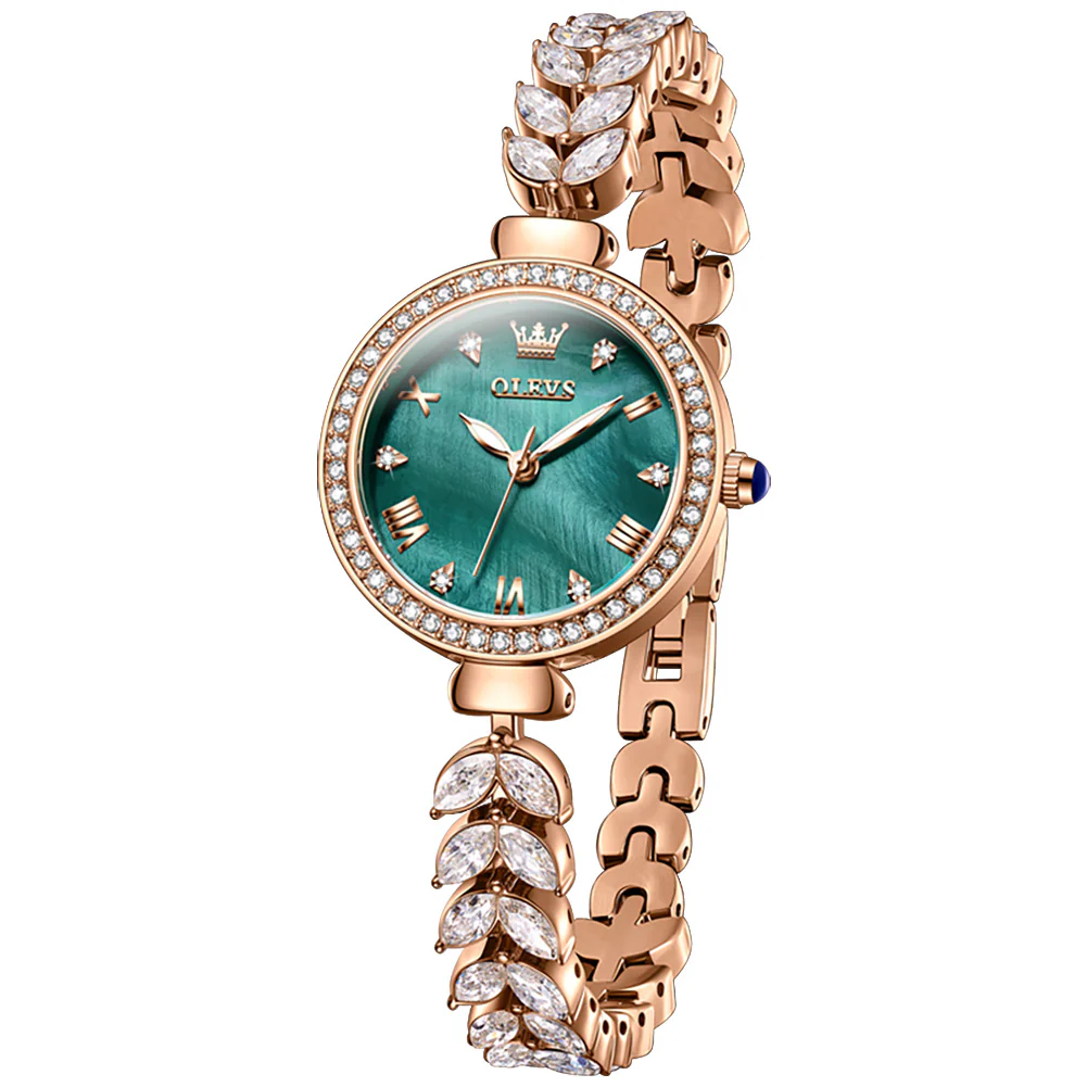 OLEVS 9971 Mermaid Full Diamond Quartz Women's Watch: Waterproof, Luminous, Fully Diamond-Set, Mermaid-Themed Design. - Image 14