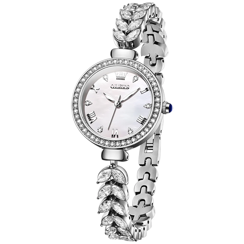 OLEVS 9971 Mermaid Full Diamond Quartz Women's Watch: Waterproof, Luminous, Fully Diamond-Set, Mermaid-Themed Design. - Image 20