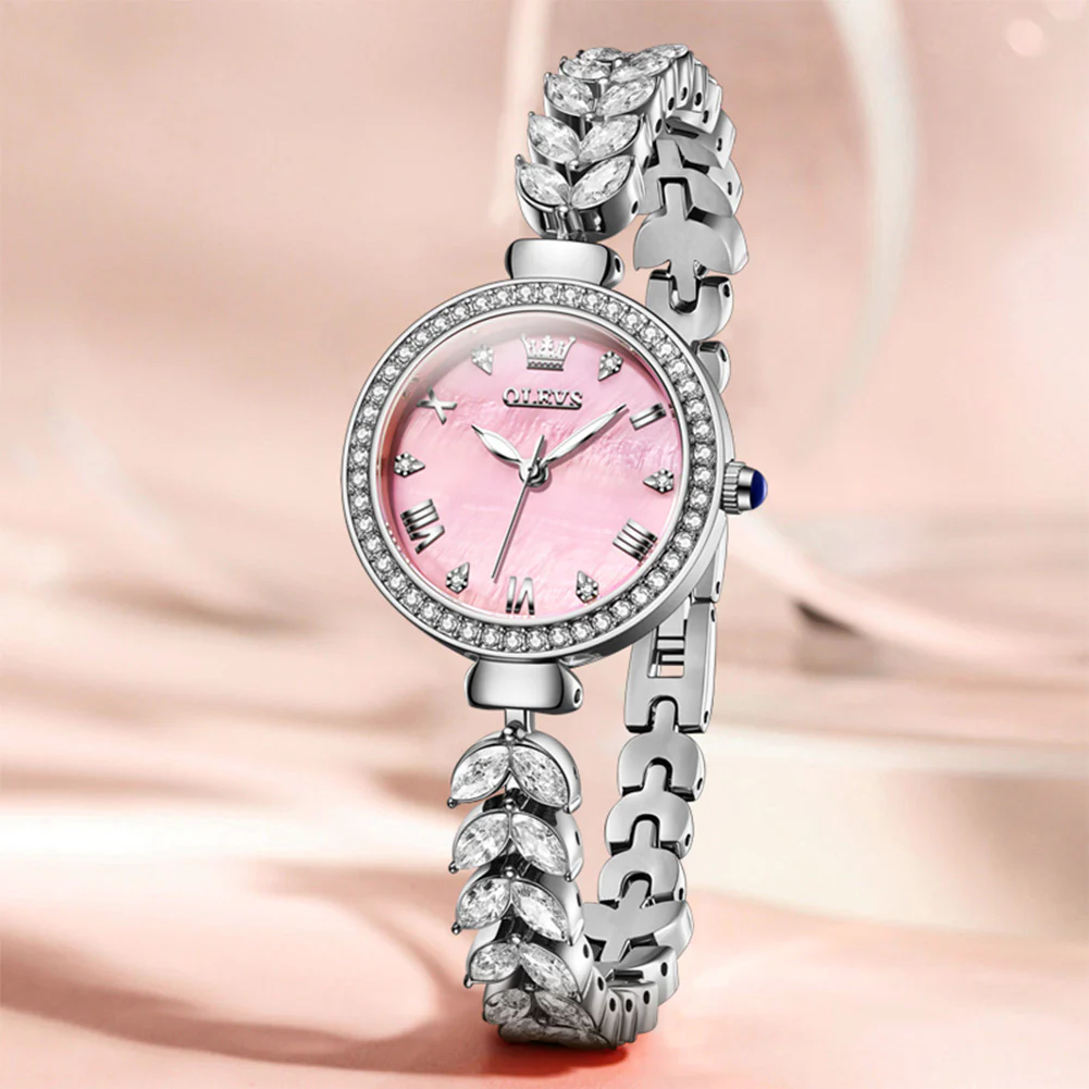 OLEVS 9971 Mermaid Full Diamond Quartz Women's Watch: Waterproof, Luminous, Fully Diamond-Set, Mermaid-Themed Design. - Image 28