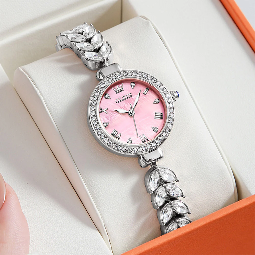 OLEVS 9971 Mermaid Full Diamond Quartz Women's Watch: Waterproof, Luminous, Fully Diamond-Set, Mermaid-Themed Design. - Image 31