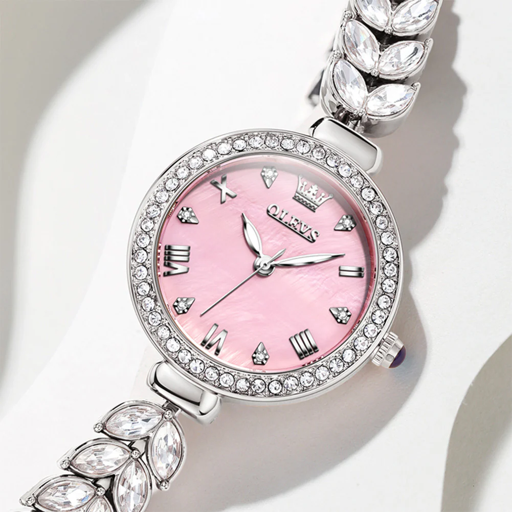 OLEVS 9971 Mermaid Full Diamond Quartz Women's Watch: Waterproof, Luminous, Fully Diamond-Set, Mermaid-Themed Design. - Image 33