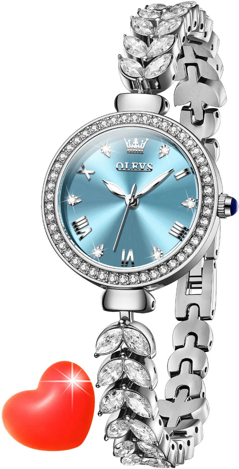 OLEVS 9971 Mermaid Full Diamond Quartz Women's Watch: Waterproof, Luminous, Fully Diamond-Set, Mermaid-Themed Design. - Image 36
