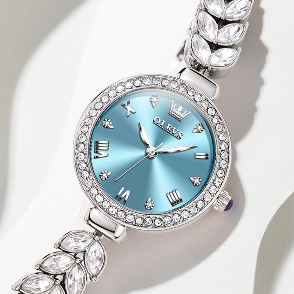 OLEVS 9971 Mermaid Full Diamond Quartz Women's Watch: Waterproof, Luminous, Fully Diamond-Set, Mermaid-Themed Design. - Image 39