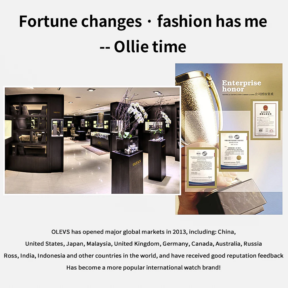 OLEVS 9971 Mermaid Full Diamond Quartz Women's Watch: Waterproof, Luminous, Fully Diamond-Set, Mermaid-Themed Design. - Image 40