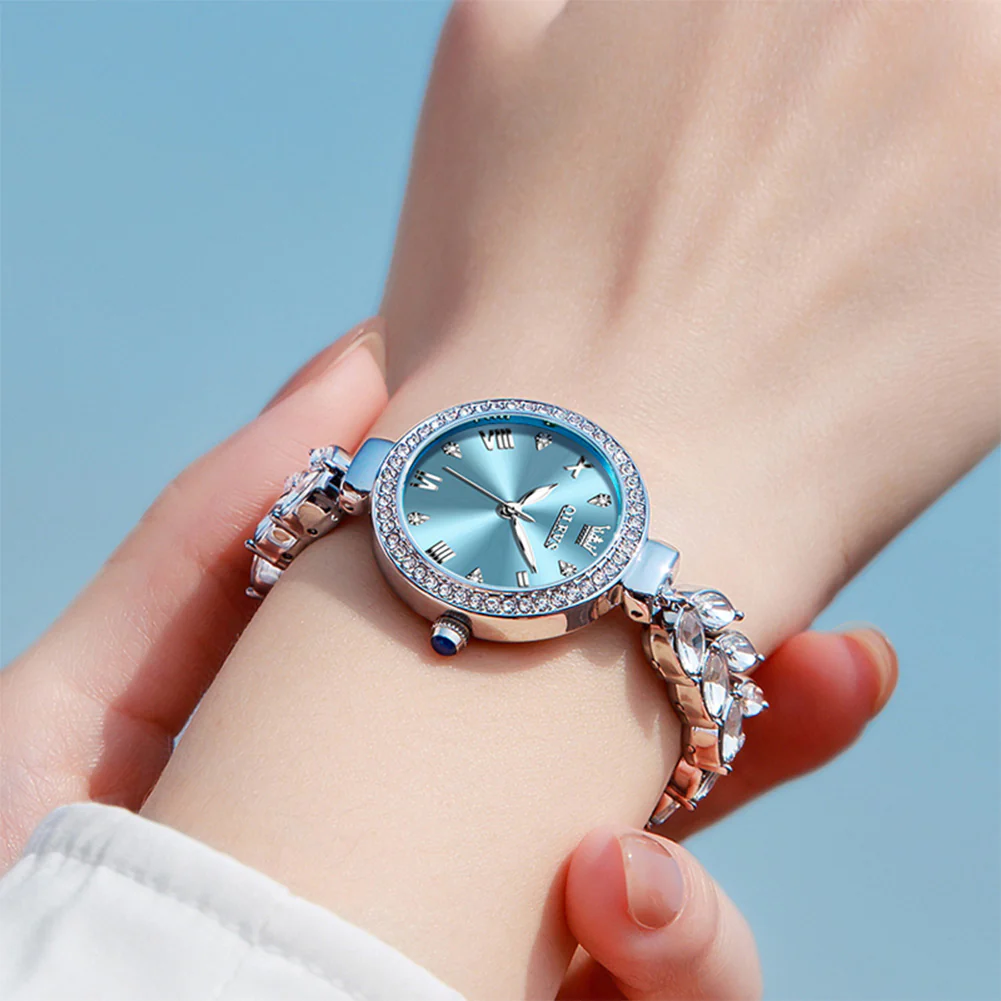 OLEVS 9971 Mermaid Full Diamond Quartz Women's Watch: Waterproof, Luminous, Fully Diamond-Set, Mermaid-Themed Design. - Image 42
