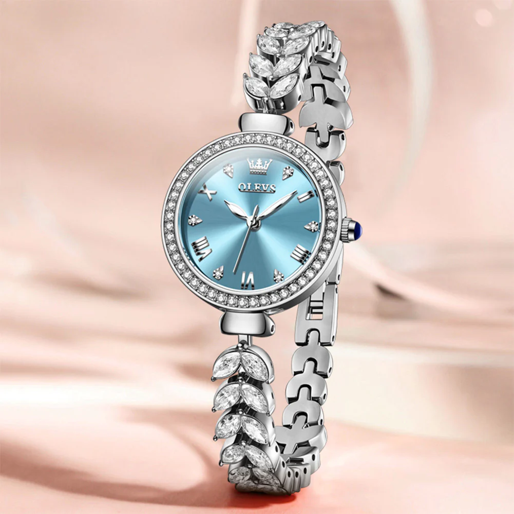 OLEVS 9971 Mermaid Full Diamond Quartz Women's Watch: Waterproof, Luminous, Fully Diamond-Set, Mermaid-Themed Design. - Image 45