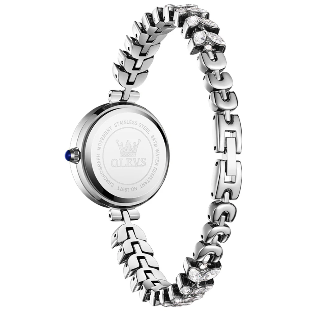 OLEVS 9971 Mermaid Full Diamond Quartz Women's Watch: Waterproof, Luminous, Fully Diamond-Set, Mermaid-Themed Design. - Image 52