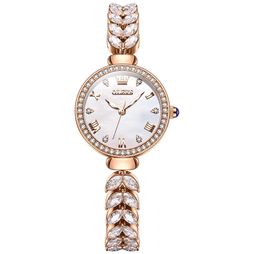 OLEVS 9971 Mermaid Full Diamond Quartz Women's Watch: Waterproof, Luminous, Fully Diamond-Set, Mermaid-Themed Design. - Image 7