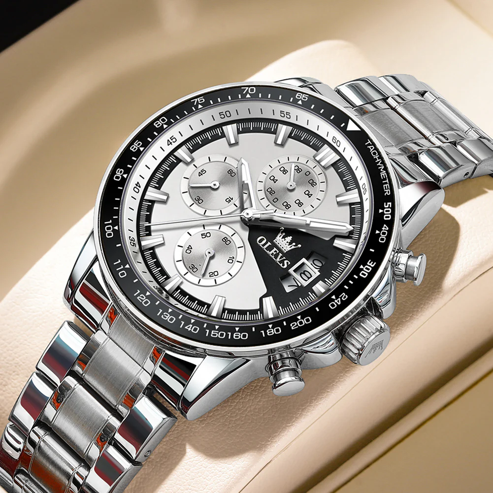 OLEVS TY705 Men's Quartz Watch, Elegant Business Style, 3 Sub-Dials, 3ATM Water Resistance, Luminous Hands - Image 10