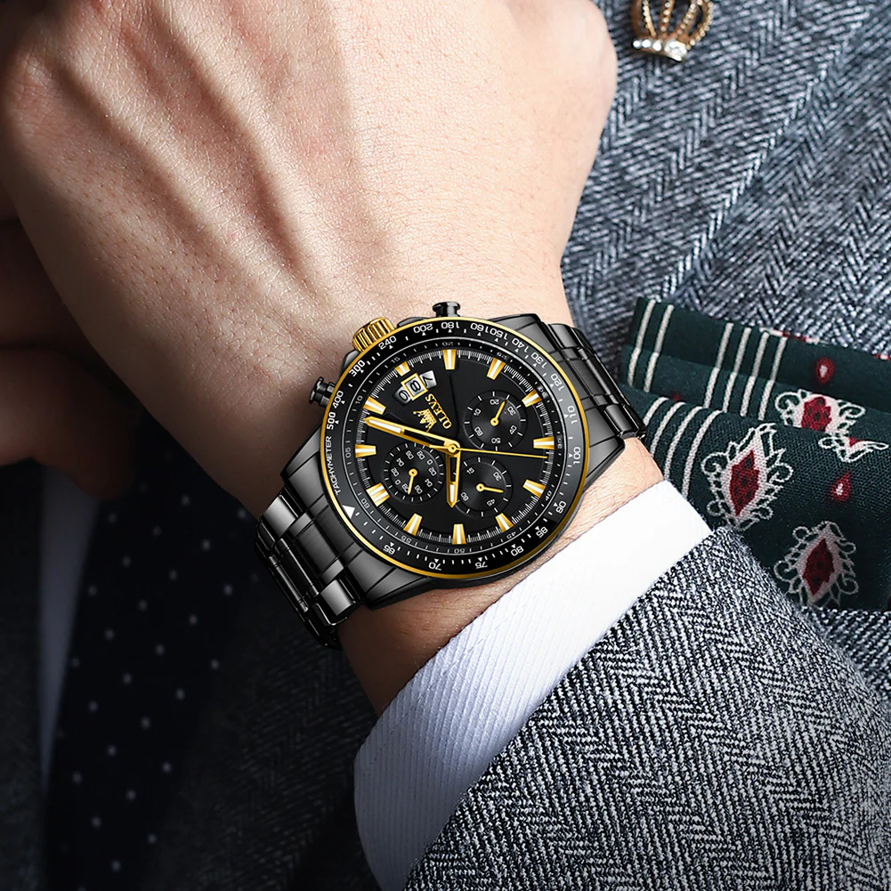 OLEVS TY705 Men's Quartz Watch, Elegant Business Style, 3 Sub-Dials, 3ATM Water Resistance, Luminous Hands - Image 20