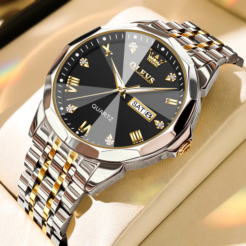 OLEVS 9931 Watches for Men Diamond Dress Luxury Casual Fashion Wrist Watch Waterproof Luminou - Image 25