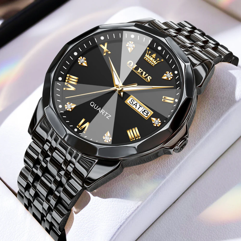 OLEVS 9931 Watches for Men Diamond Dress Luxury Casual Fashion Wrist Watch Waterproof Luminou - Image 32