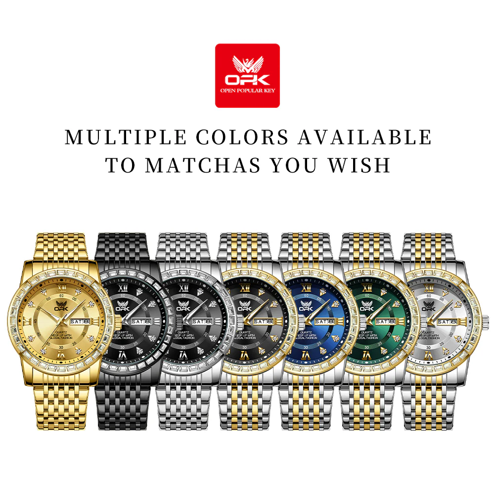 OPK 8174 Stainless Steel Quartz Business-Style Men's Watch - Image 10