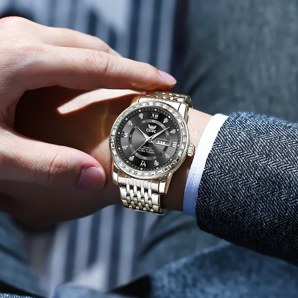 OPK 8174 Stainless Steel Quartz Business-Style Men's Watch - Image 13