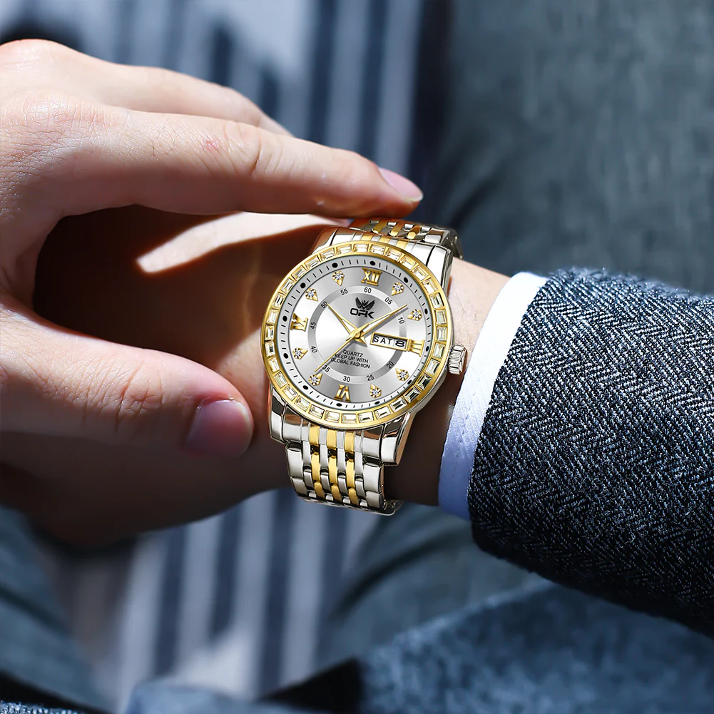 OPK 8174 Stainless Steel Quartz Business-Style Men's Watch - Image 33